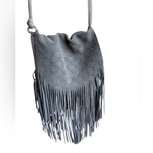 Street Level Faux Suede gray Purse - Picture 2 of 15